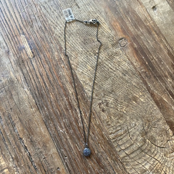 Cindy Ensor Designs Sapphire Pave Circle Necklace - Picture 1 of 5
